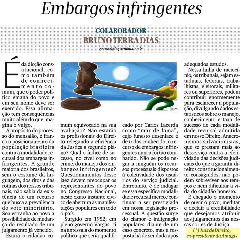Artigo – Embargos Infringentes