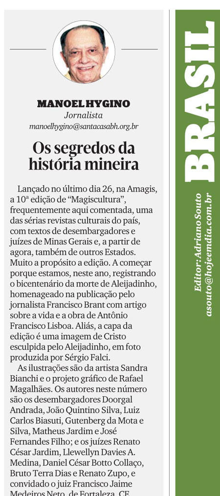 Colunista destaca lançamento de MagisCultura