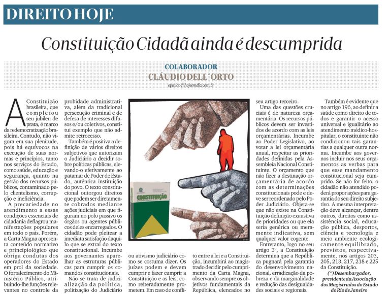 Artigo – Constituição Cidadã ainda é descumprida