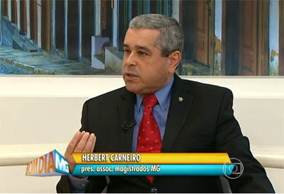 Na TV Globo, Herbert Carneiro fala sobre o trabalho de gestão do Judiciário
