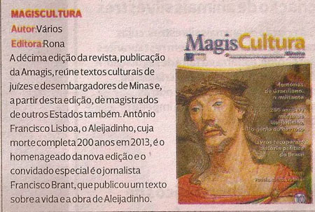 Revista MagisCultura é tema de jornal
