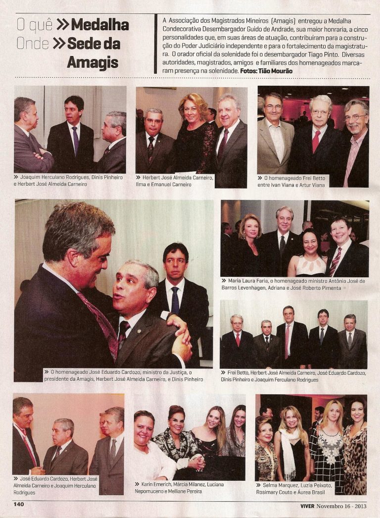 Revista Viver publica cobertura da solenidade da Medalha Guido de Andrade