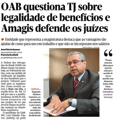 Hoje em Dia: Presidente da Amagis defende avanços para magistratura