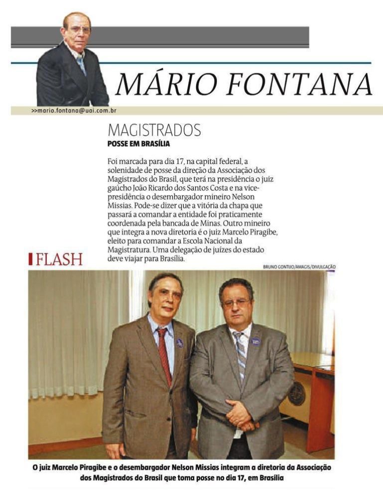 Imprensa destaca mineiros na diretoria eleita da AMB