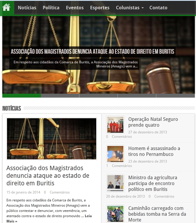 Imprensa de Buritis repercute nota da Amagis em defesa de juiz