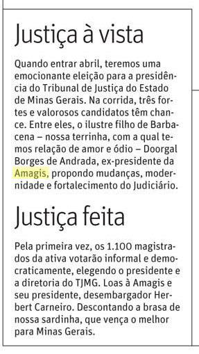 Jornalista comenta eleições no TJMG