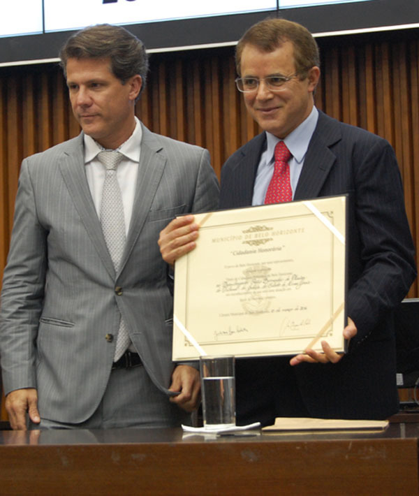 CMBH homenageia desembargador mineiro com Título de Cidadão Honorário