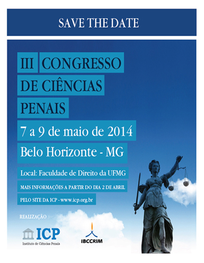 Belo Horizonte recebe congresso de ciências penais