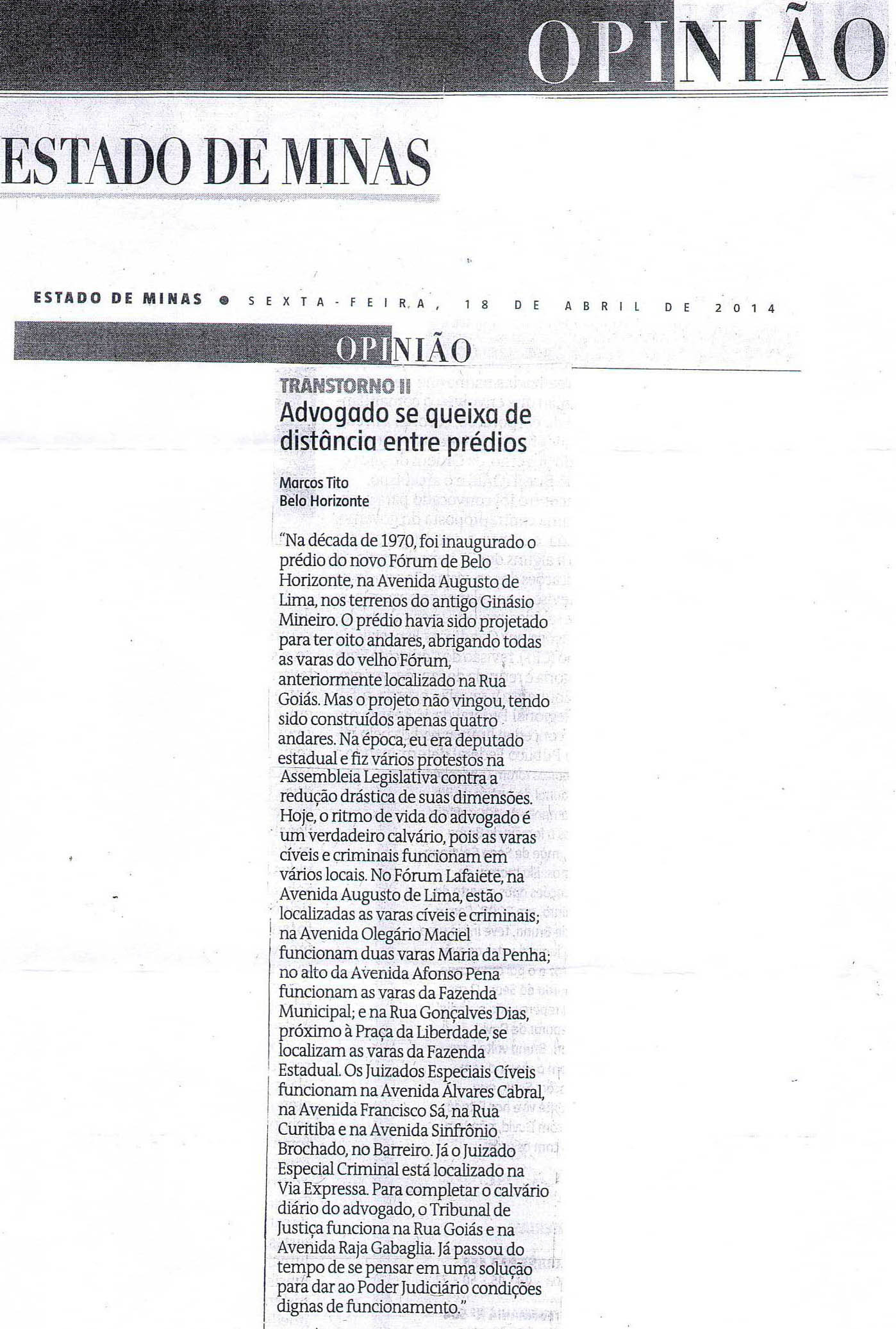 Advogado pede condições de funcionamento para o Poder Judiciário