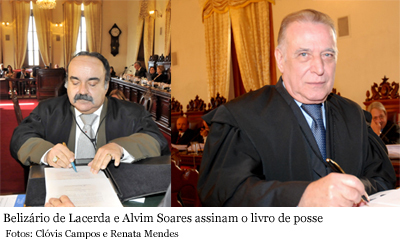 Belizário de Lacerda e Alvim Soares tomam posse na Corte