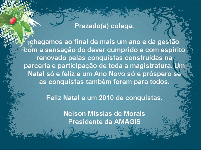 Mensagem de Fim de Ano