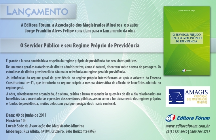 Juiz Jorge Franklin lançará livro na Amagis
