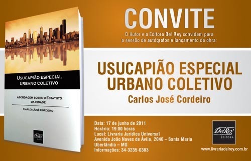 Juiz lançará livro sobre Estatuto da Cidade