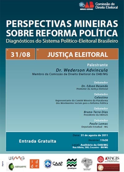 OAB-MG promoverá debate sobre reforma política