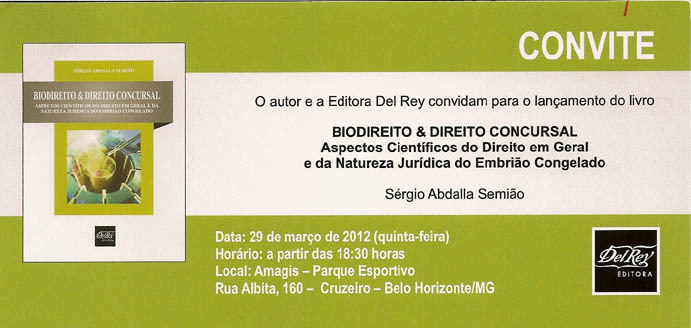 Juiz lançará livro sobre biodireito