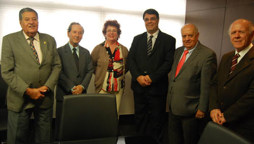 Diretoria da Amagis recebe representantes da Sicoob JUS-MP
