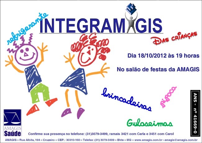 Integramagis comemora o Dia das Crianças, nesta quinta-feira, 18