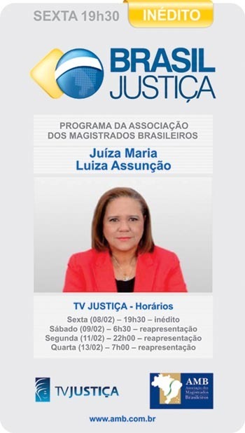 Juíza participa de programa de TV da AMB