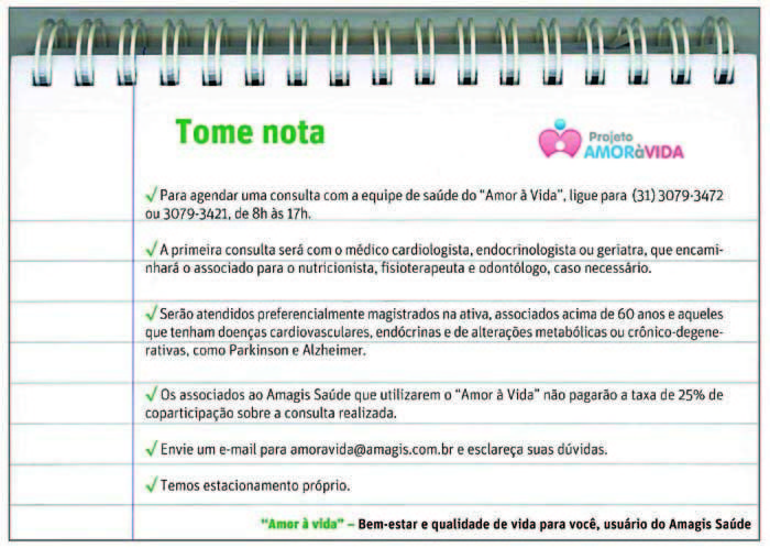 Programa da Amagis oferece apoio para vida mais saudável