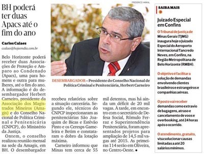 Imprensa destaca trabalho do CNPCP em Minas