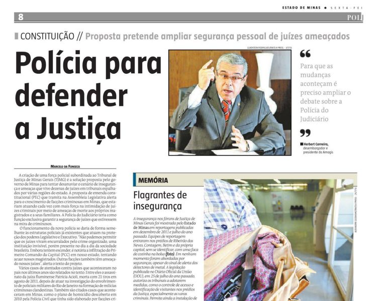 Presidente da Amagis defende ampliação do debate para criação da Polícia do Judiciário