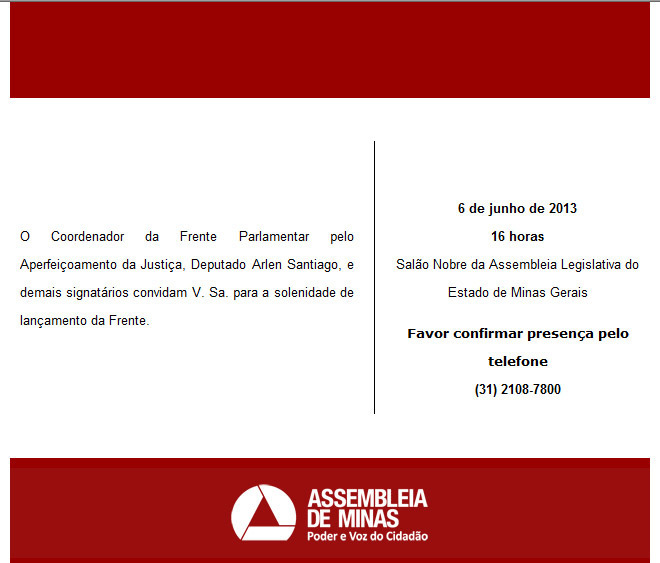 Frente Parlamentar pelo Aperfeiçoamento da Justiça  será lançada em junho