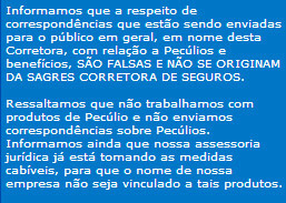 Alerta ? Possível golpe de seguros e previdência