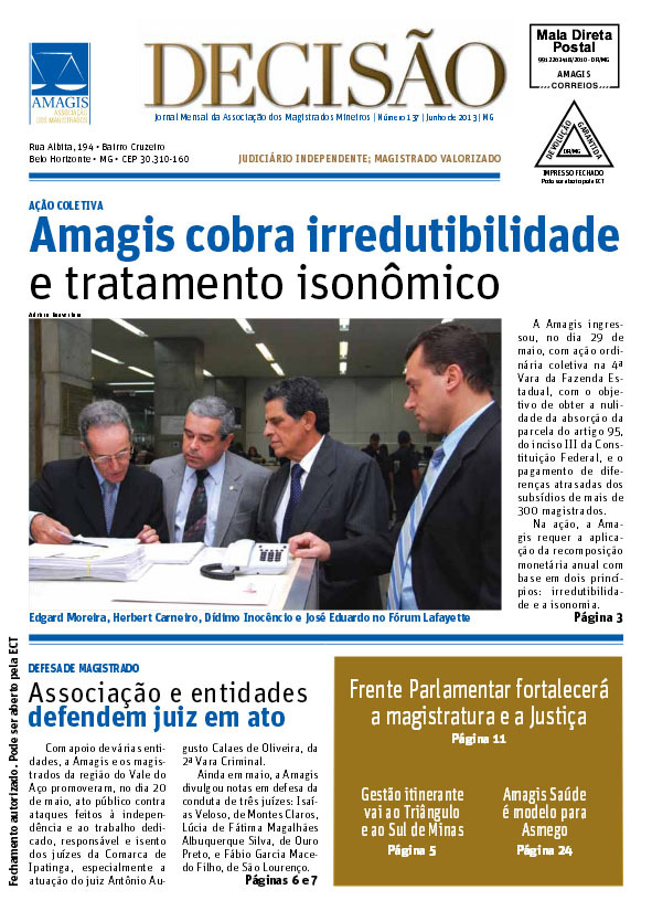 Jornal DECISÃO de junho traz novidades