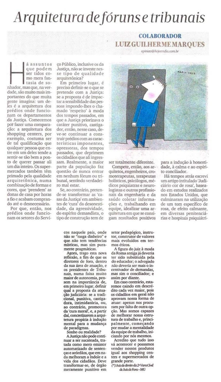 Artigo – “Arquitetura de Fóruns e Tribunais”