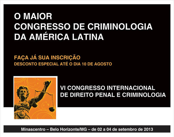 BH recebe congresso internacional de criminologia em setembro
