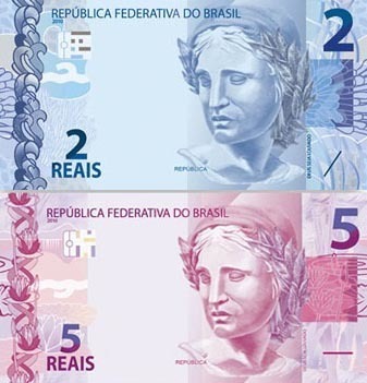 Novas cédulas de R$ 2 e R$ 5 entram em circulação segunda-feira