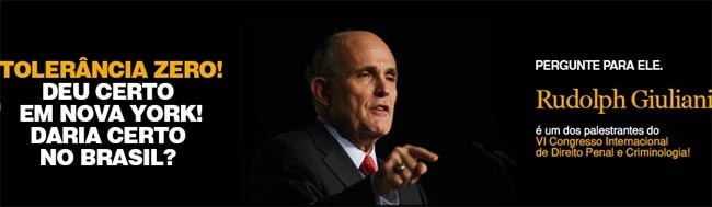 Rudolph Giuliani participará de congresso em Belo Horizonte