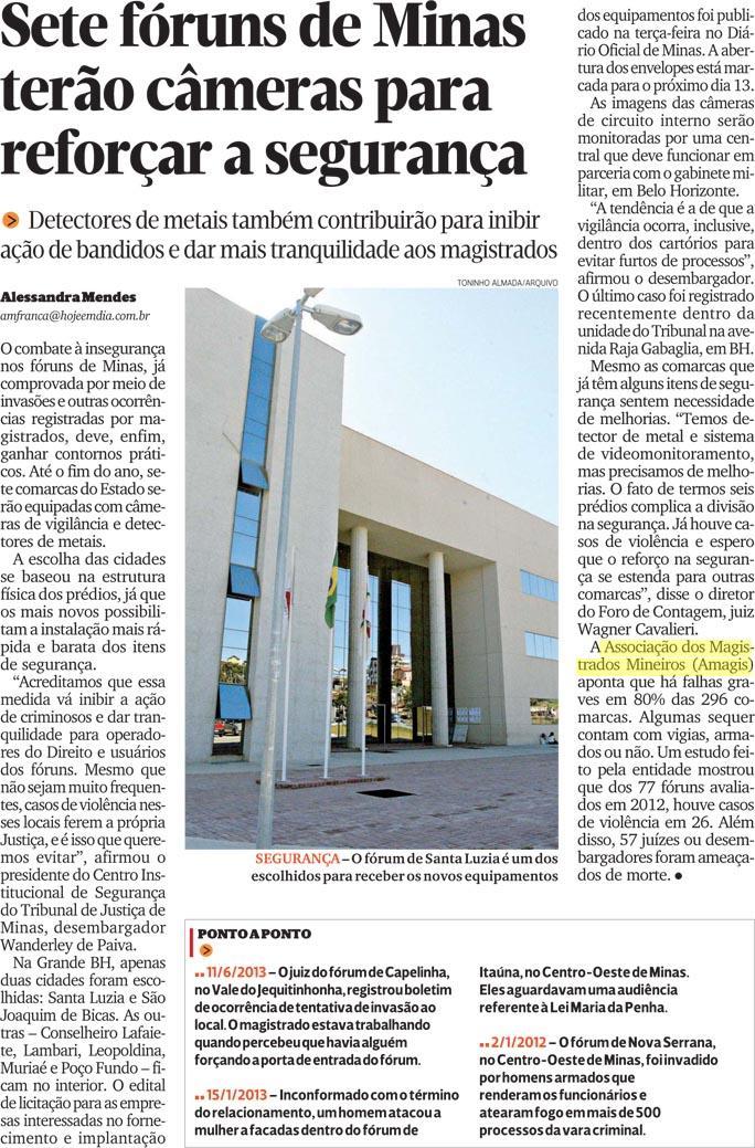 Jornal destaca problemas na segurança dos fóruns de Minas