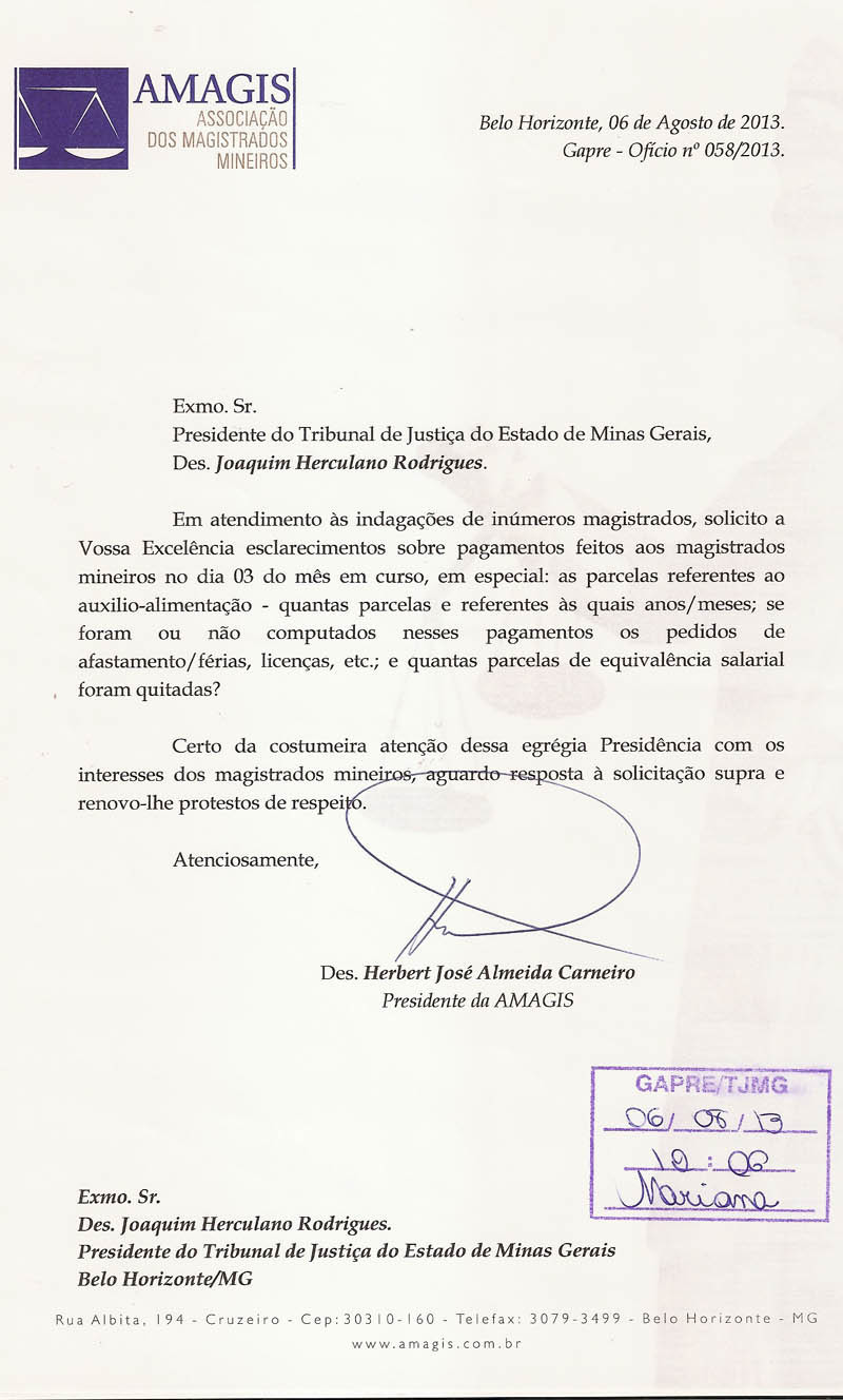 Ofício 58/2013