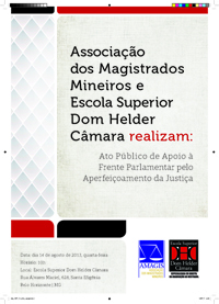 Amagis e Escola Dom Helder realizam ato público no dia 14 de agosto