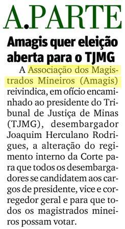 O Tempo ? Amagis quer eleição aberta para o TJMG