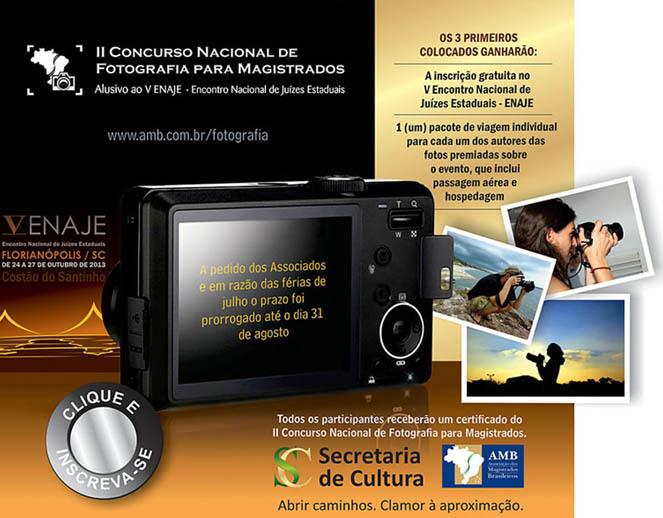 Inscrições para II Concurso Nacional de Fotografia da AMB vão até o dia 30