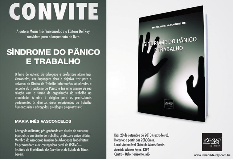 Advogada lança livro ?Síndrome do Pânico e Trabalho? ? Concorra a um exemplar!